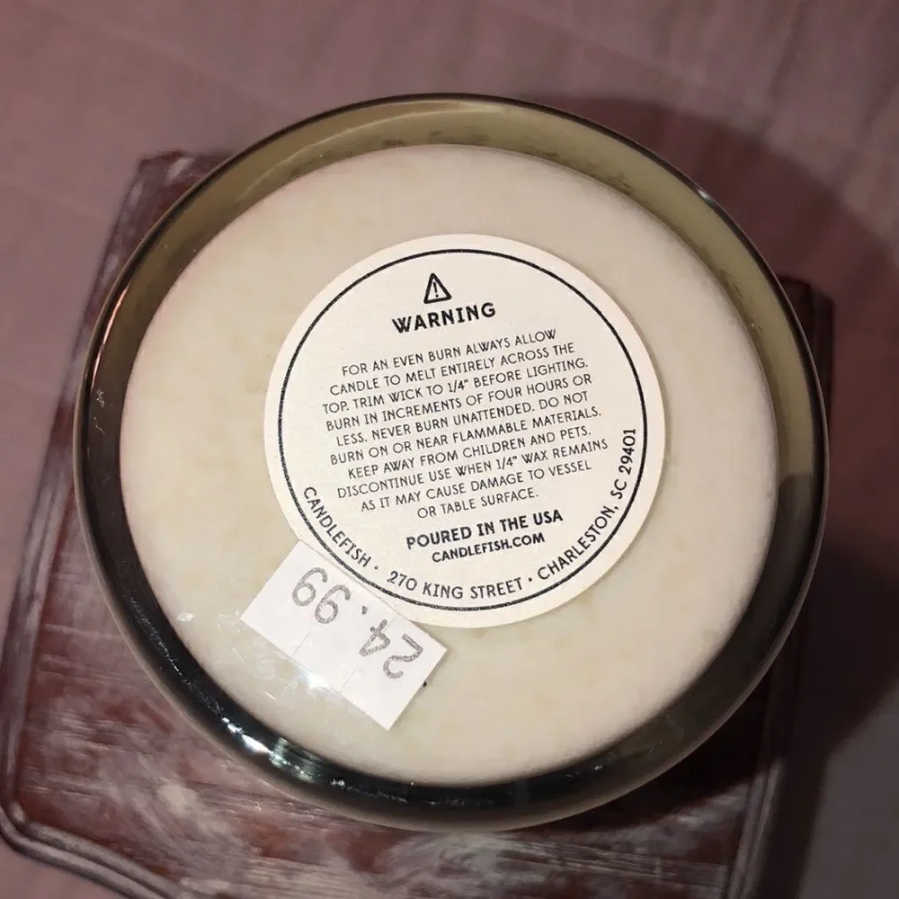 Half United Home Tulip & Lemon Fragrance Soy Wax Candle